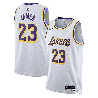 Unisex Nike LeBron James White Los Angeles Lakers Swingman Jersey