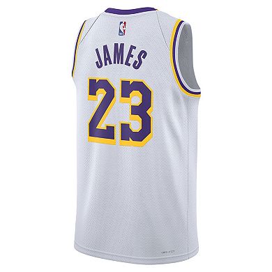 Unisex Nike LeBron James White Los Angeles Lakers Swingman Jersey - Association Edition