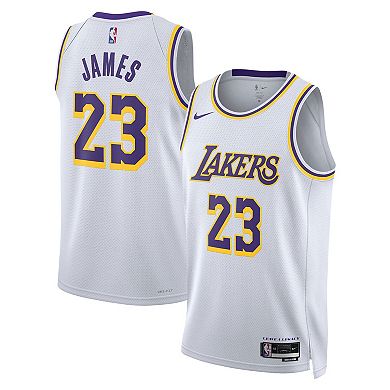 Unisex Nike LeBron James White Los Angeles Lakers Swingman Jersey - Association Edition