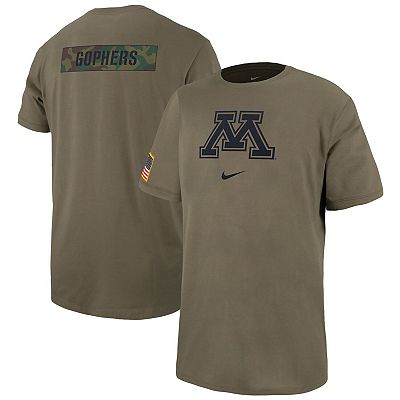 Men s Nike Olive Minnesota Golden Gophers Military Pack T Shirt