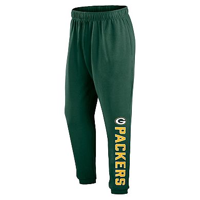 Men's Fanatics Branded Green Green Bay Packers Chop Block Fleece Sweatpants