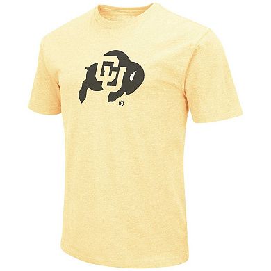 Men's Colosseum Gold Colorado Buffaloes Primary Logo T-Shirt