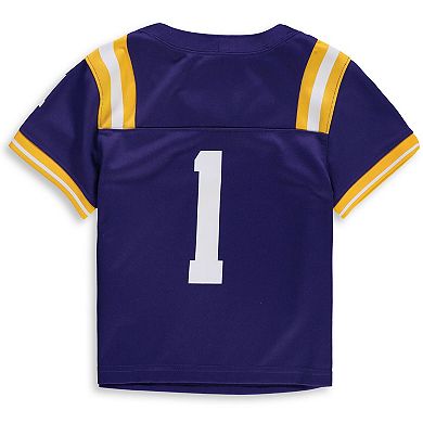 Toddler Nike #1 Purple LSU Tigers Team Replica Football Jersey
