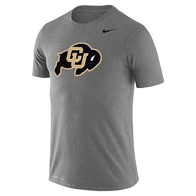 Men's Nike Heathered Gray Colorado Buffaloes School Logo Legend Performance T-Shirt