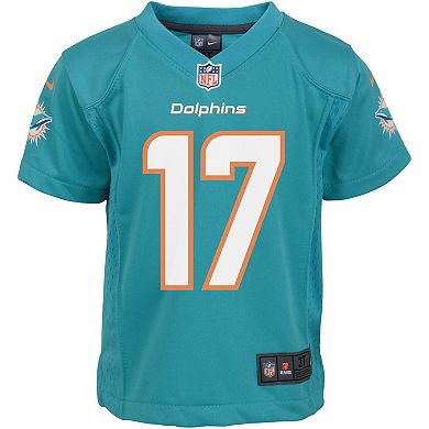 Infant Nike Jaylen Waddle Aqua Miami Dolphins Player Game Jersey
