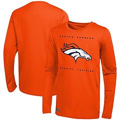 Men's Refried Apparel Navy/Heathered Gray Denver Broncos Sustainable Split  T-Shirt