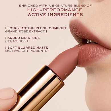 L'Absolu Rouge Intimatte Buildable Soft Matte Lipstick 