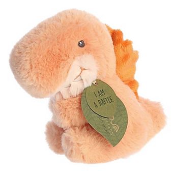 Ebba Small Orange Eco Ebba 5.5" Edan Edaph Rattle Baby Stuffed Animal