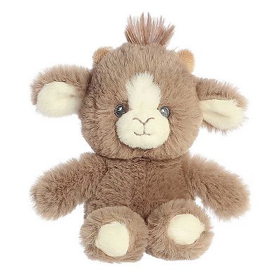 ebba Small Brown Cuddlers Rattle 6.5" Billie Goat Playful Baby Stuffed ...