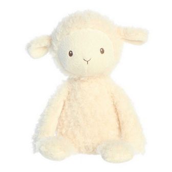 ebba Large White Cherub Lamb 13" Lamb Playful Baby Stuffed Animal