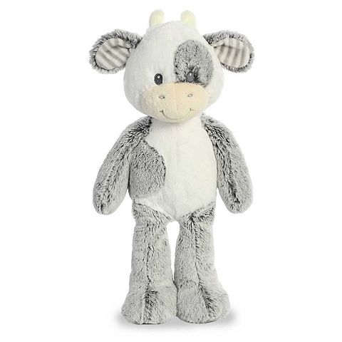 Детские мягкие игрушки Ebba Large Gray Cuddlers 14" Coby Cow Adorable Baby Stuffed Animal