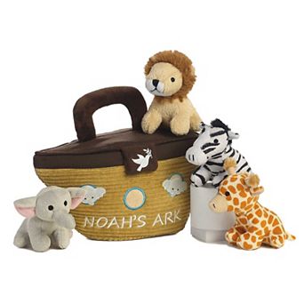 ebba Small Multicolor Baby Talk 8" Noah's Ark Engaging Baby Stuffed Animal