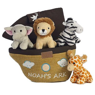 ebba Small Multicolor Baby Talk 8" Noah's Ark Engaging Baby Stuffed Animal