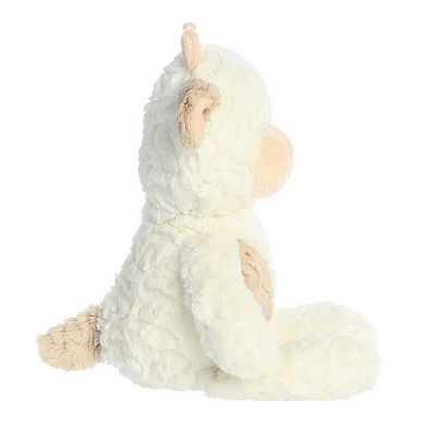 ebba Large White Huggy Collection 13" Clover Cow Adorable Baby Stuffed Animal