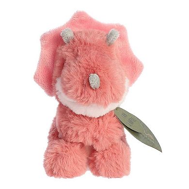 ebba Small Pink Eco Ebba 5.5" Tai Tricera Rattle Playful Baby Stuffed Animal