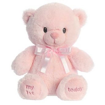 ebba Medium My First Teddy 12" Pink Adorable Baby Stuffed Animal
