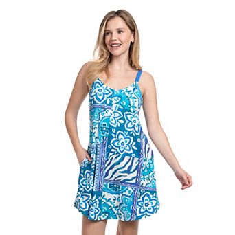 Women's Lilac+London Print Wide Strap Chemise