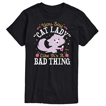 Disney's The Aristocats Men's Cat Lady Like Its a Bad Thing Graphic Tee