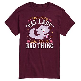 Disney's The Aristocats Men's Cat Lady Like Its a Bad Thing Graphic Tee