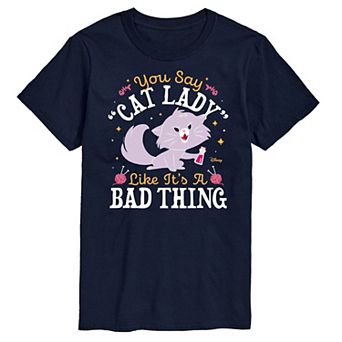 Disney's The Aristocats Men's Cat Lady Like Its a Bad Thing Graphic Tee