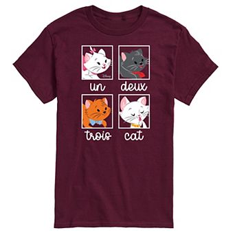 Disney Men's Un Deuz Trois Cat Graphic Tee