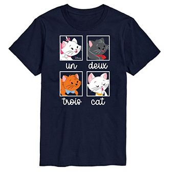 Disney Men's Un Deuz Trois Cat Graphic Tee