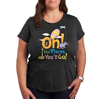 Plus Dr. Seuss Oh The Places You'll Go Graphic Tee