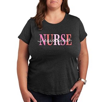 Plus Registered Nurse Graphic Tee