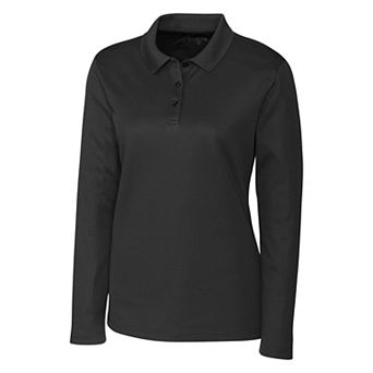 Clique Spin Eco Performance Pique Long Sleeve Womens Polo