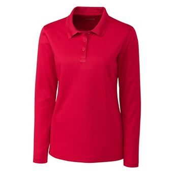 Clique Spin Eco Performance Pique Long Sleeve Womens Polo