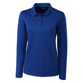 Clique Spin Eco Performance Pique Long Sleeve Womens Polo