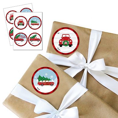Big Dot Of Happiness Merry Little Christmas Party To And From Gift Tags Large Stickers 8 Ct