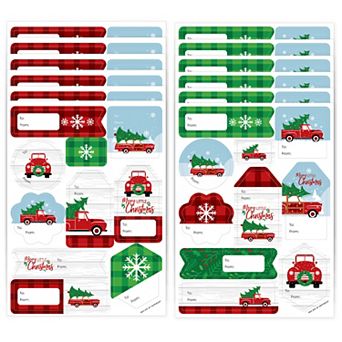 Big Dot Of Happiness Merry Little Christmas Tree Party Gift Labels To And From 120 Stickers