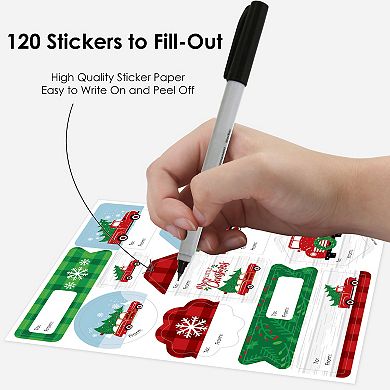 Big Dot Of Happiness Merry Little Christmas Tree Party Gift Labels To And From 120 Stickers