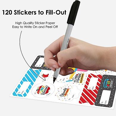 Big Dot Of Happiness Teacher Retirement To & From Stickers 12 Sheets 120 Stickers