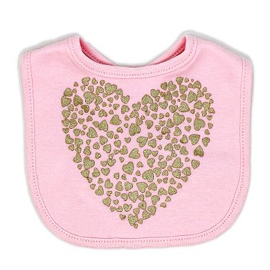 Baby Girls Golden Hearts Layette, 5 Piece Set