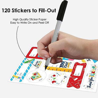 Big Dot Of Happiness Thank You Teachers To & From Stickers 12 Sheets 120 Stickers
