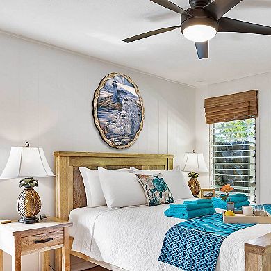 Starlight Otter Lighthouse Wall Hanger by J. Bergsma - Coastal Sea-Life Decor