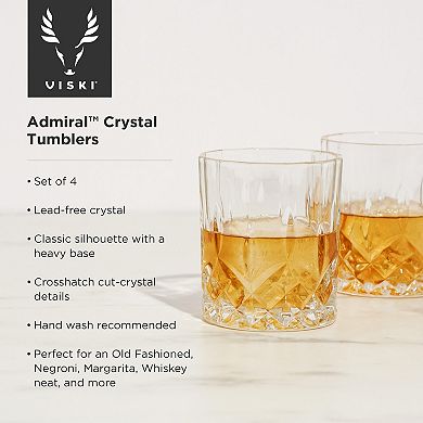 Admiral Crystal Tumblers set of 4 by Viski