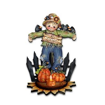 No Crows Scarecrow Halloween 24-Inch Door Decor by J. Mills-Price - Thanksgiving Holiday Decor