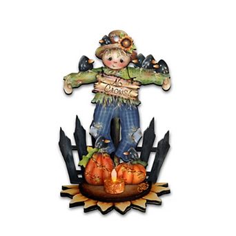 No Crows Scarecrow Halloween 24-Inch Door Decor by J. Mills-Price - Thanksgiving Holiday Decor