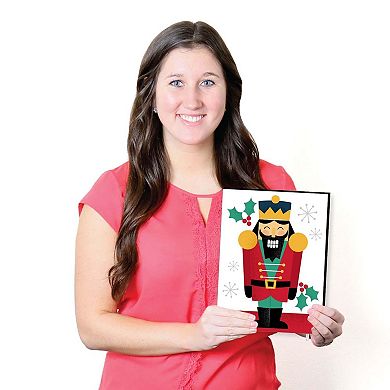 Big Dot of Happiness Christmas Nutcracker - Holiday Wall Art Room Decor - 7.5 x 10 inches - Set of 3 Prints