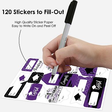 Big Dot Of Happiness Purple Grad Best Is Yet To Come To From Stickers 12 Sheets 120 Stickers
