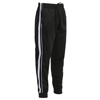 Gioberti Men's Athletic Track Pants With Ribbed Cuff Leg