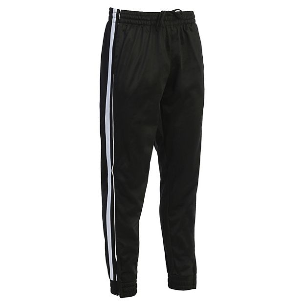 Gioberti Men's Athletic Track Pants With Ribbed Zipper Ankle