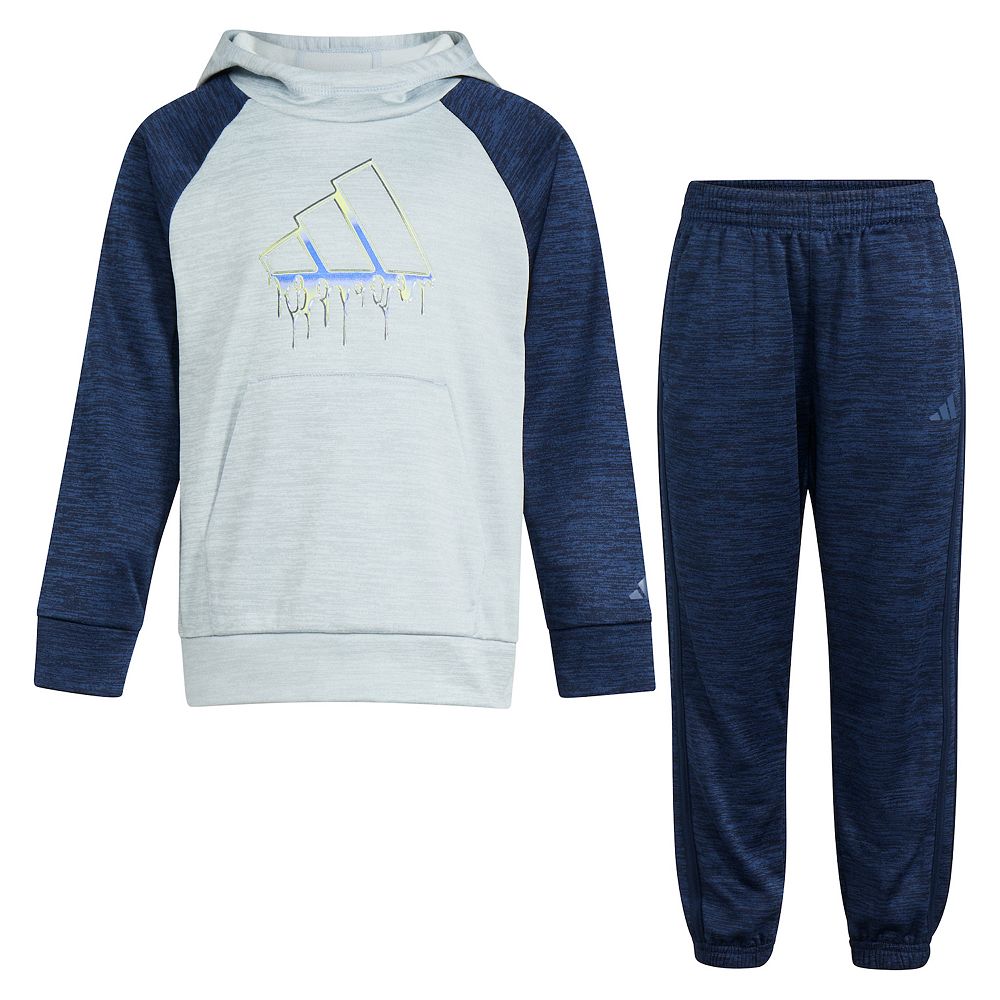 New Baby Boy Hooded Fleece Stuff Shirt Plus Jacket Color Black  Design Adidas MTPX9742 main image 1