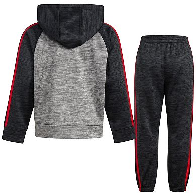 Boys 4-7 adidas Melange Fleece Zip-Up Hoodie & Jogger Pants Set