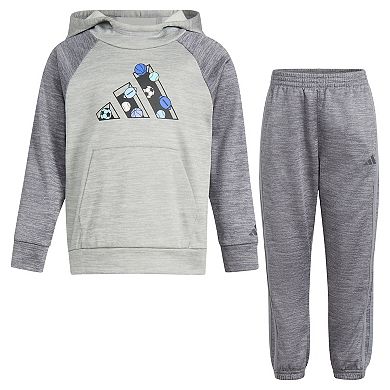 Boys 4-7 adidas Fleece Pullover Hoodie & Jogger Pants Set
