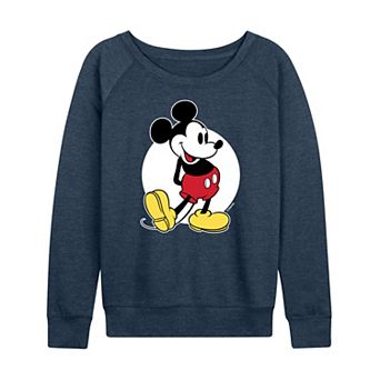 Disney's Mickey Mouse Women's Classic French Terry Long Sleeve Tee