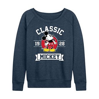 Disney's Mickey Mouse Women's Classic 1928 French Terry Long Sleeve Tee